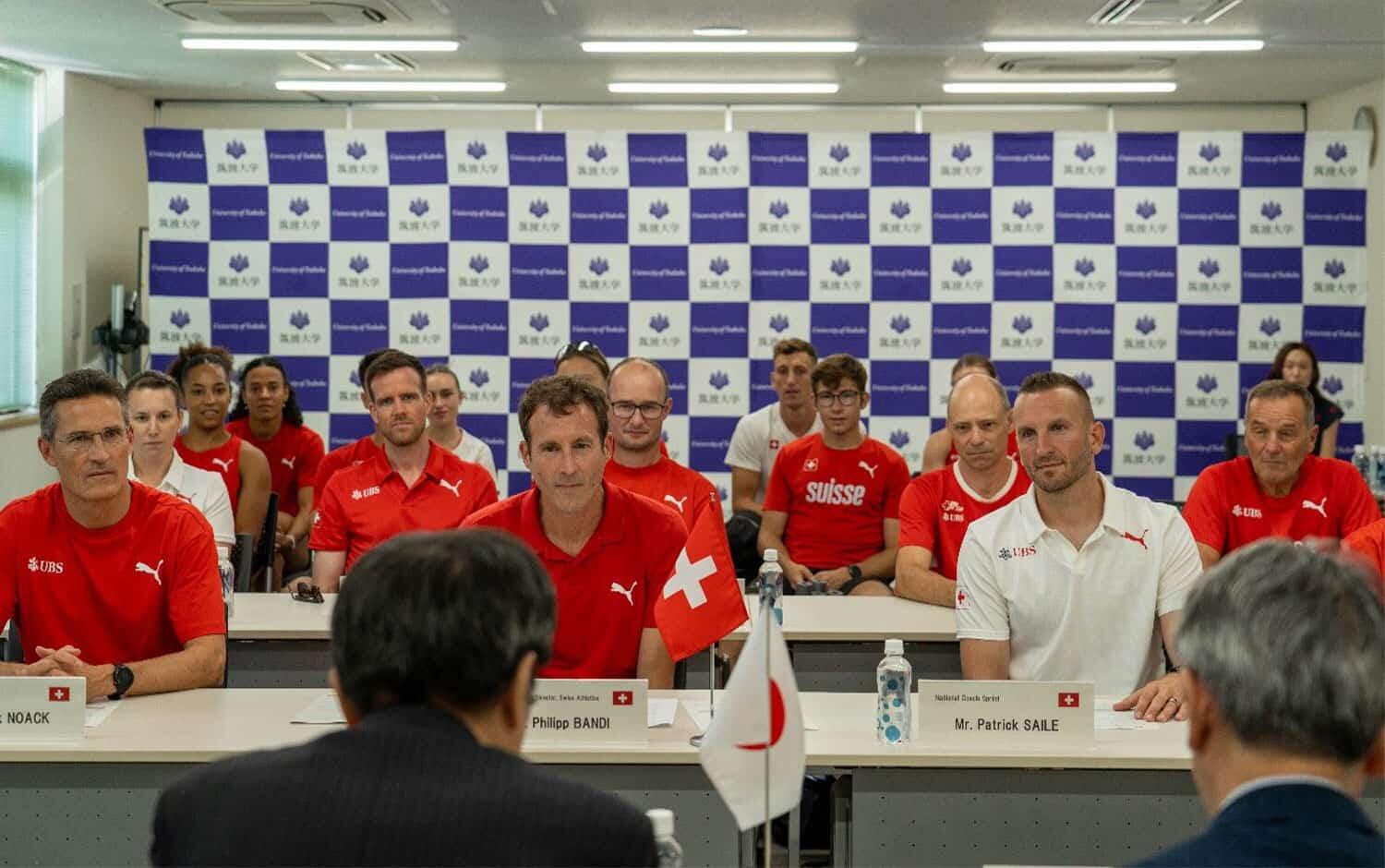 Swiss National Athletics Team made a Courtesy Call to our President
