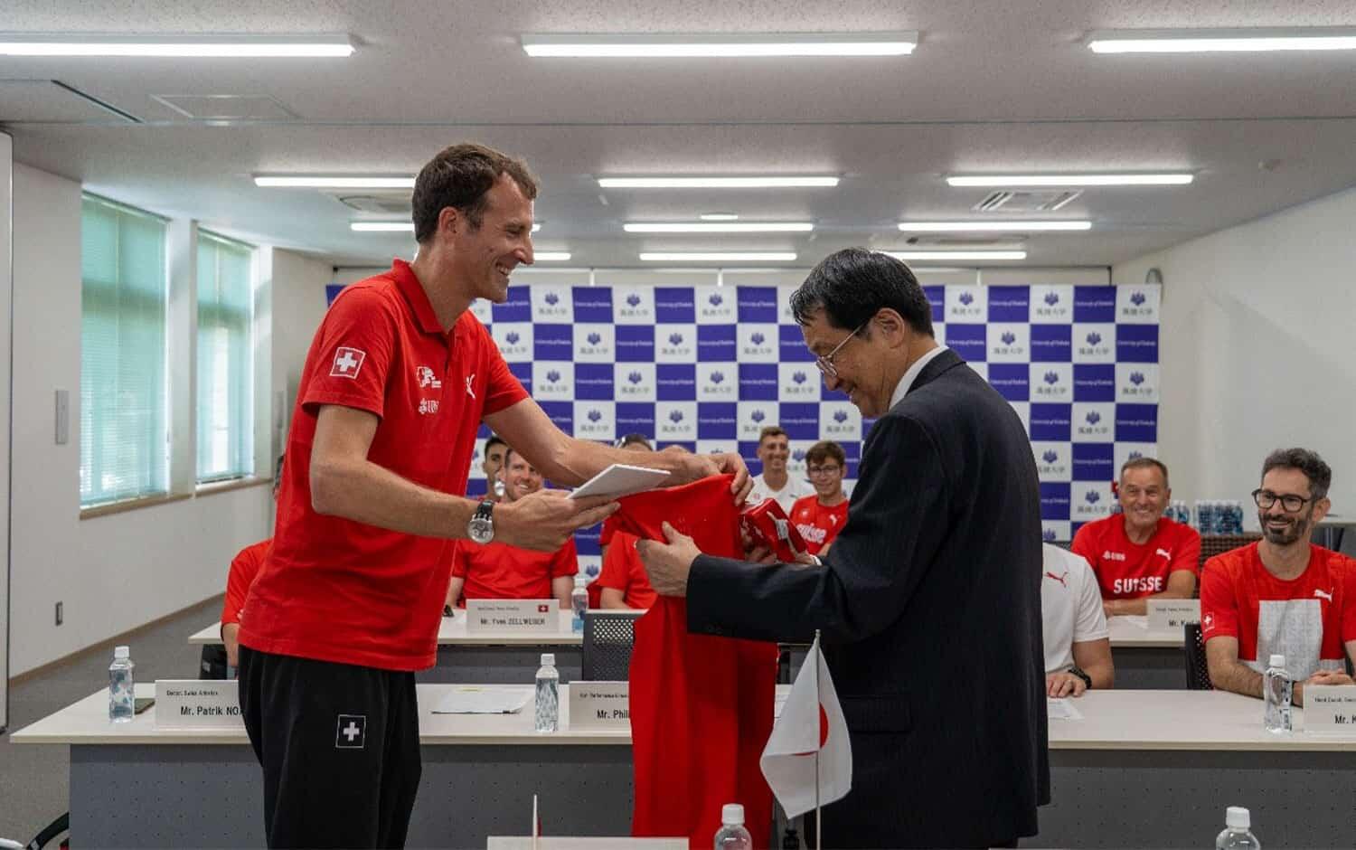 Swiss National Athletics Team made a Courtesy Call to our President