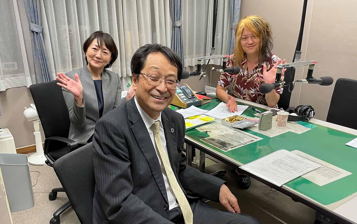 永田学長、Lucky FM茨城放送のニュース情報番組にナマ出演1