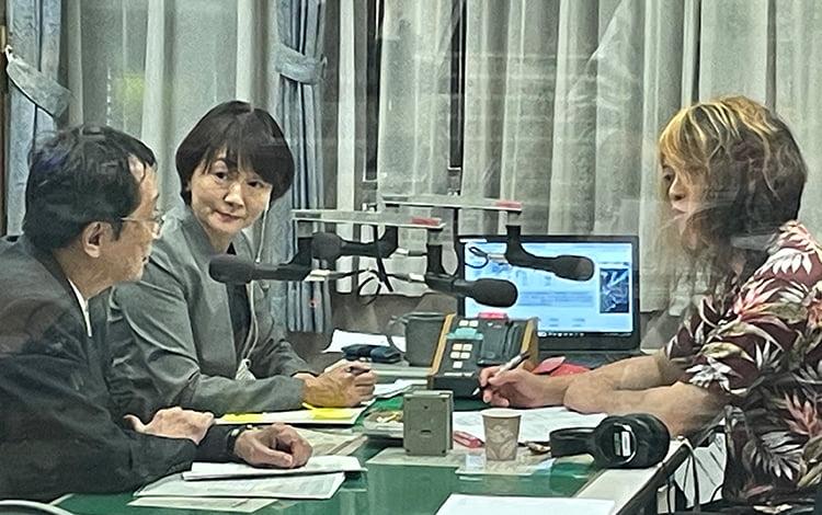 永田学長、Lucky FM茨城放送のニュース情報番組にナマ出演2