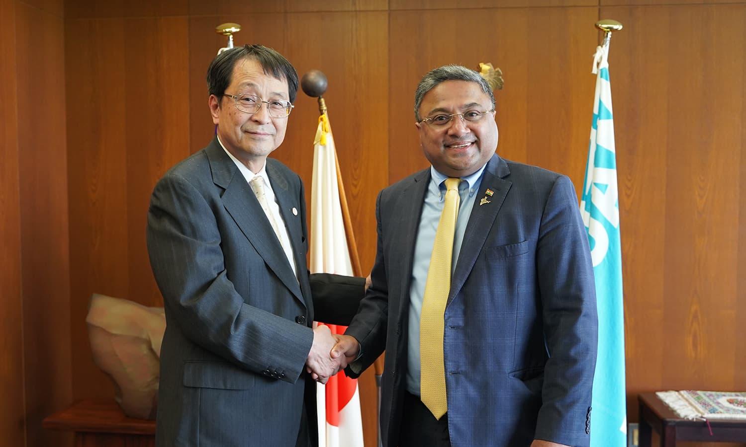 President NAGATA and Ambassador George