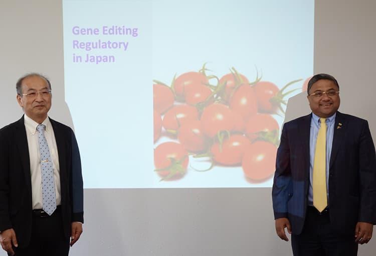 Professor EZURA and Ambassador George At T-PIRC