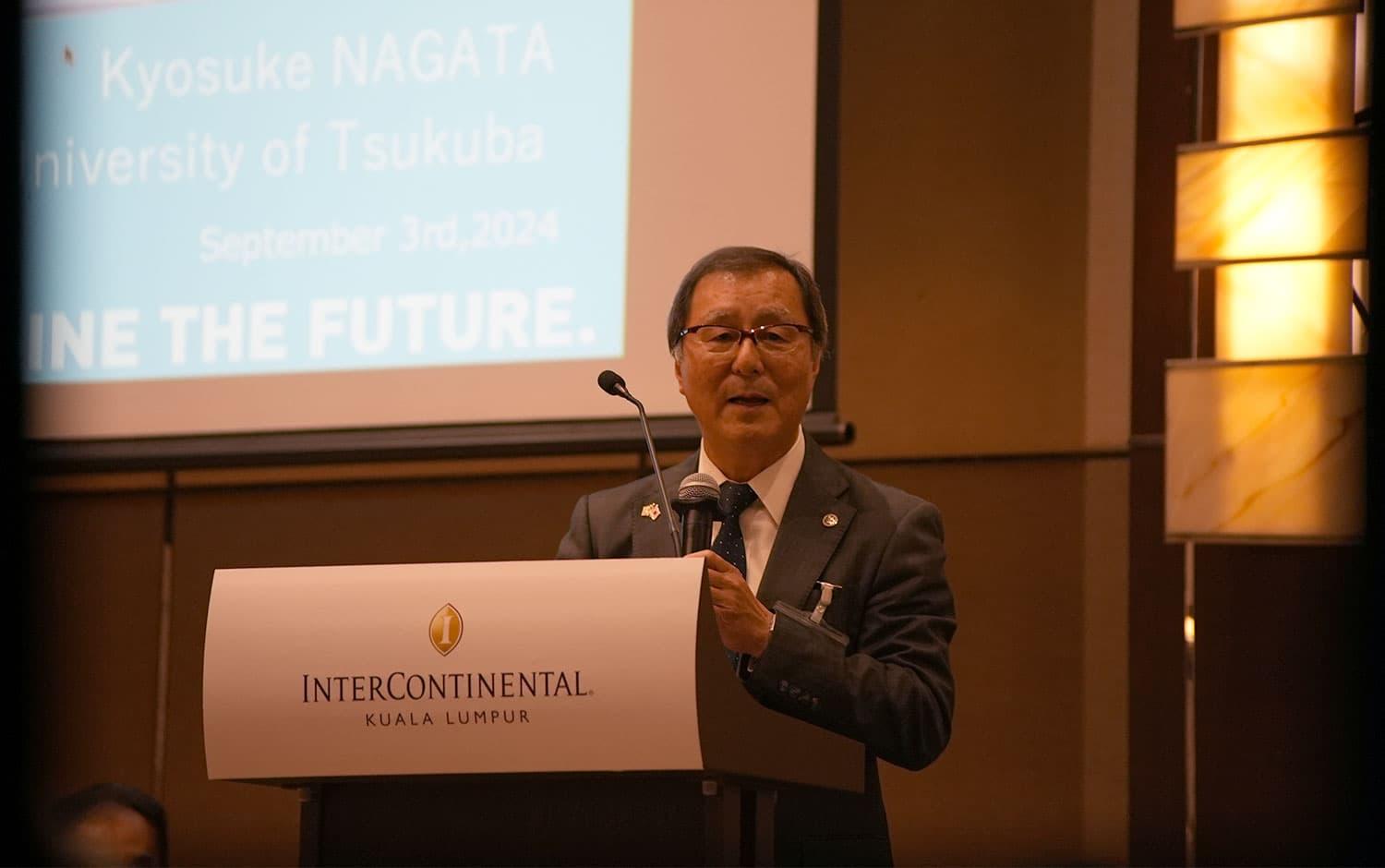 金保 安則 大学執行役員（事業・リレーション担当）による開会の辞