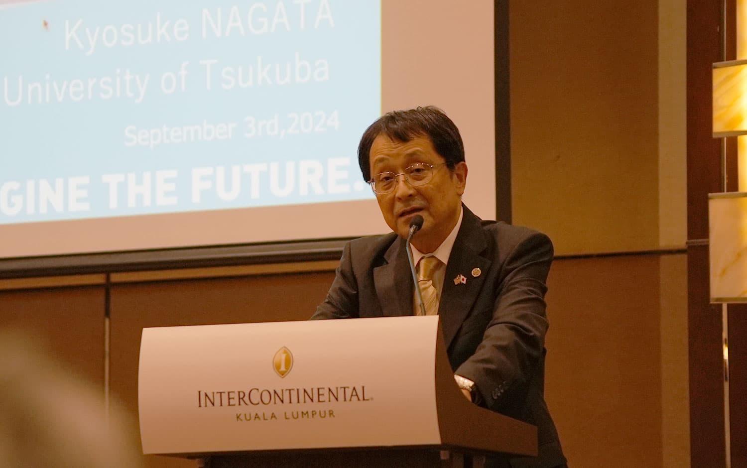 永田恭介学長による講演