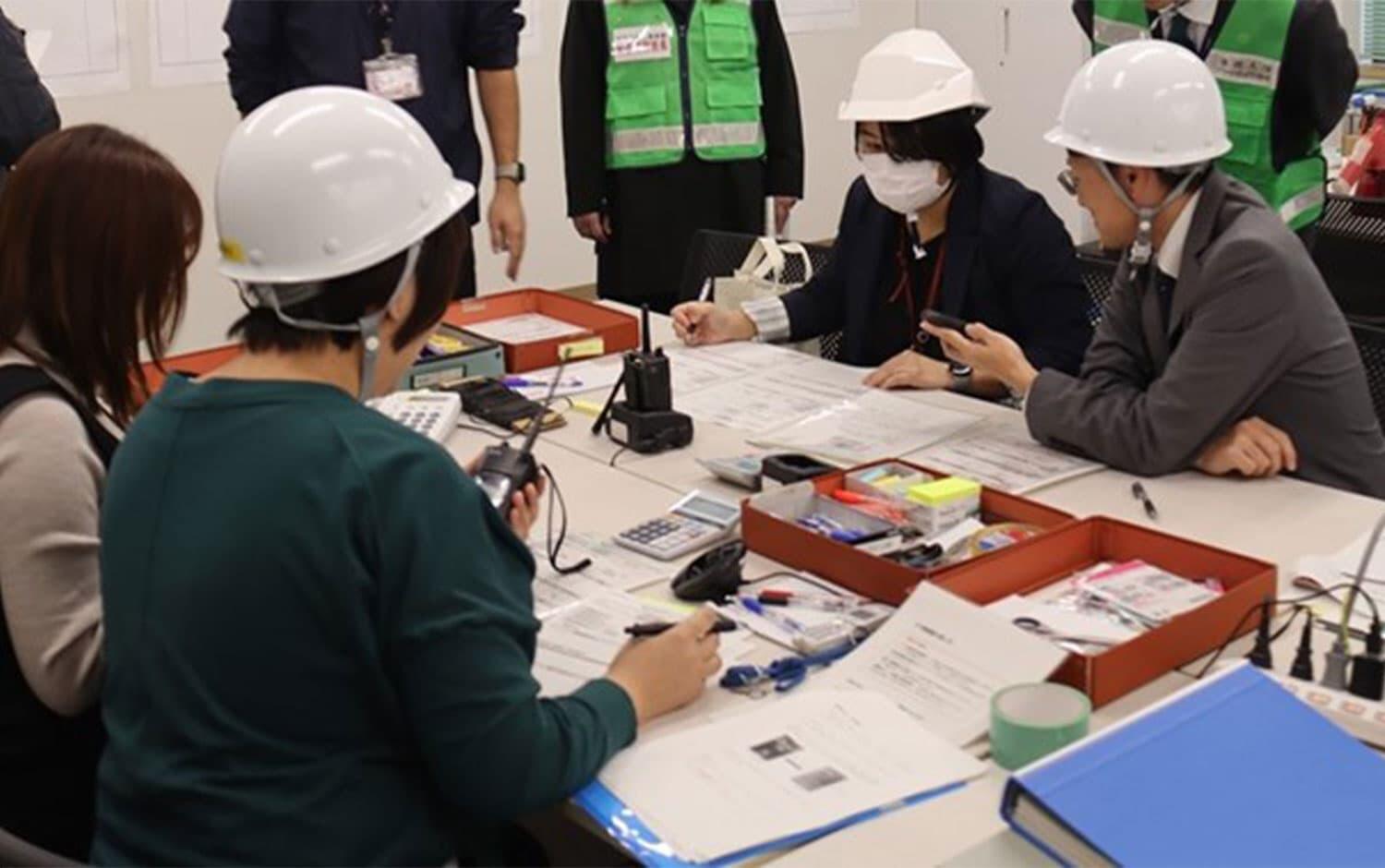 防災訓練の様子