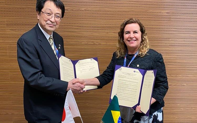 ミナス・ジェライス連邦大学との協定締結：Goulart Almeida Sandra学長