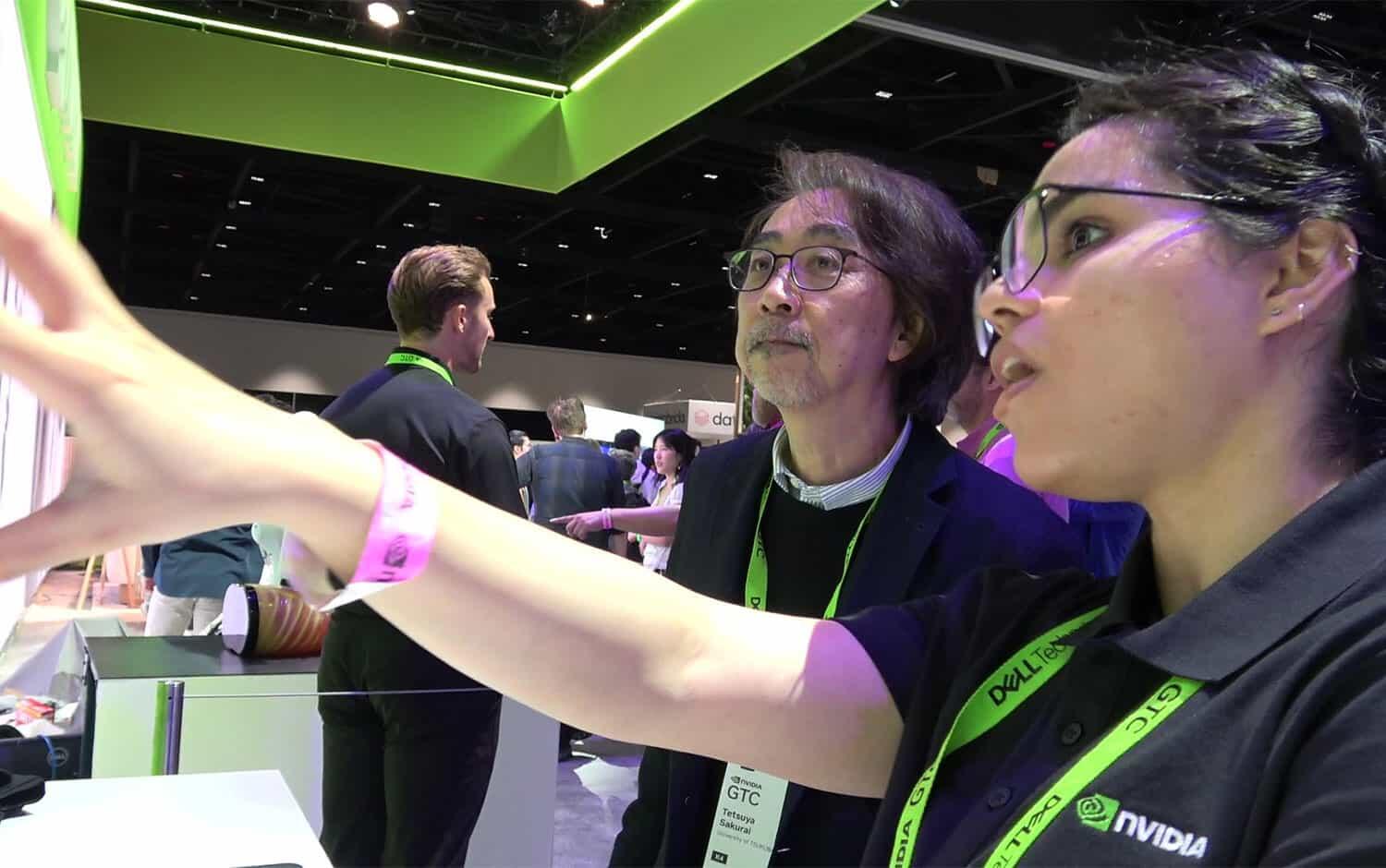 Professor SAKURAI Tetsuya, Director of the Center for Artificial Intelligence Research (Then) confirms collaboration with NVIDIA
