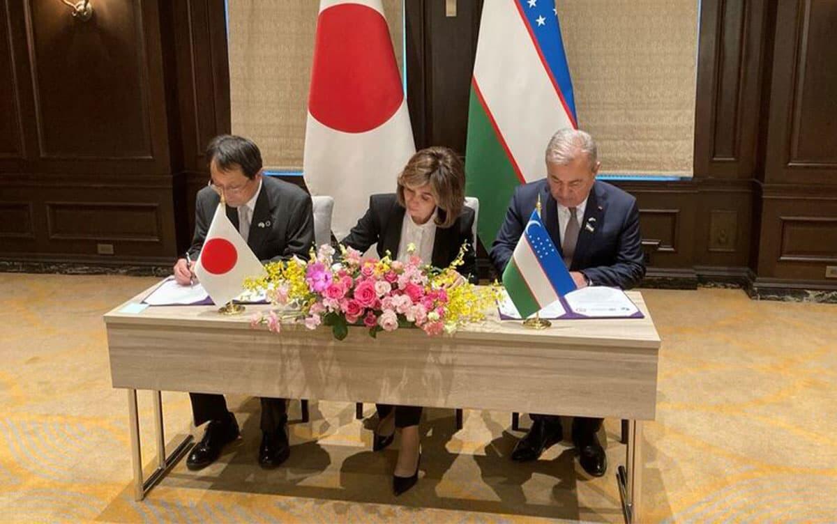 President NAGATA Attends High-level Meeting with President of Uzbekistan and Joins Cooperation Agreement Signings