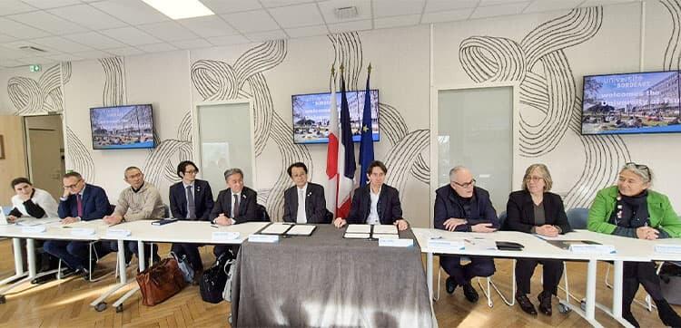 Signing Ceremony with the University of Bordeaux